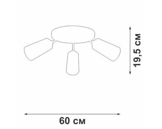 Потолочная люстра Vitaluce V4273-0/3PL