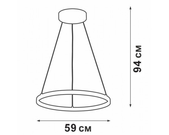 Подвесной светодиодный светильник Vitaluce V04614-03/1S