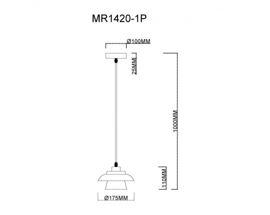 Подвесной светильник MyFar Renata MR1420-1P