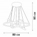 Подвесная светодиодная люстра Vitaluce V04628-03/3S