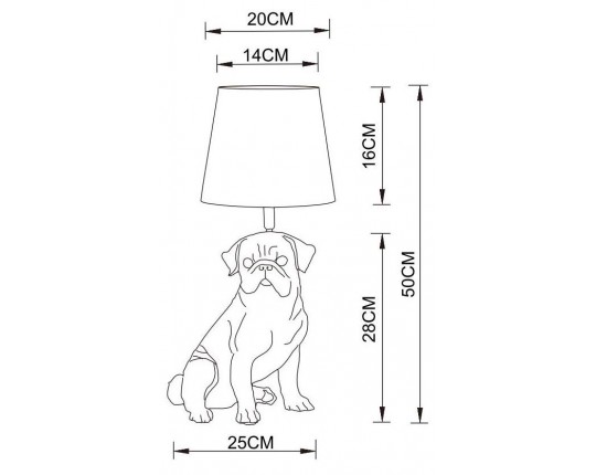 Настольная лампа Arte Lamp Bobby A1512LT-1WH