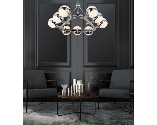 Подвесная люстра Lumina Deco Optimus LDP 6038-9 CHR