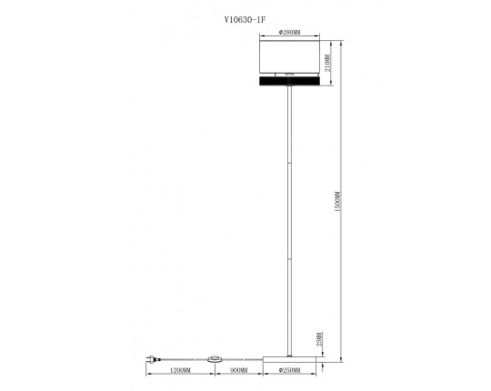 Торшер Moderli Gela V10630-1F