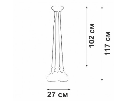 Подвесная люстра Vitaluce V42890-13/4PL