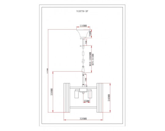 Подвесная люстра Moderli Monte V10776-3P