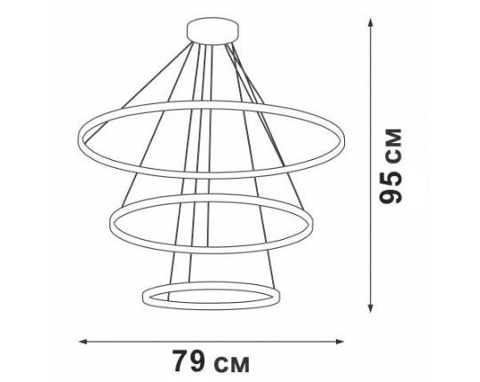 Подвесная люстра Vitaluce V04614-13/3S