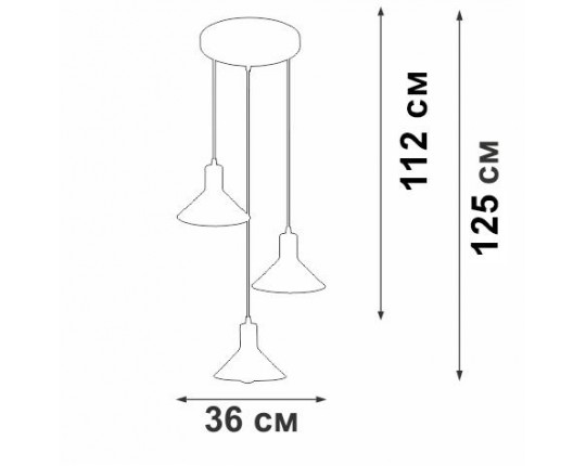 Подвесной светильник Vitaluce V4785-0/3S