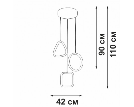 Подвесной светильник Vitaluce V30470-0/3S