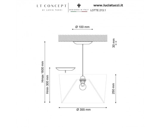 Подвесной светильник Lucia Tucci Lotte 213.1