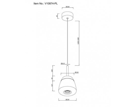 Подвесной светодиодный светильник Moderli Eir V10874-PL