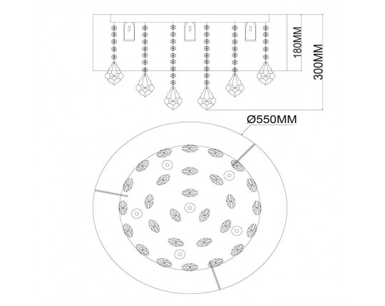 Потолочная люстра MW-Light Жаклин 465016006