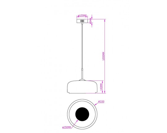 Подвесной светодиодный светильник MyFar Charlie MR2131-1PL