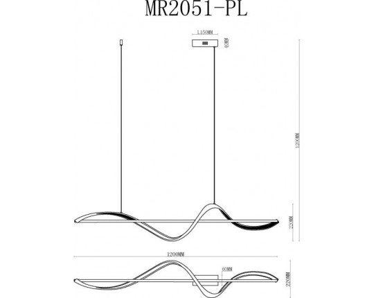 Подвесной светодиодный светильник MyFar Marry MR2051-PL