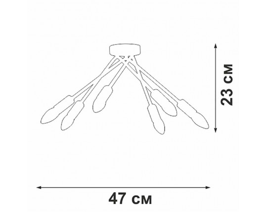 Потолочная люстра Vitaluce V3021-1/6PL