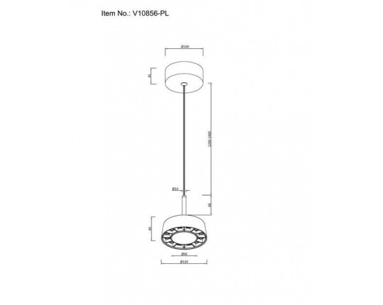 Подвесной светодиодный светильник Moderli Luma V10856-PL