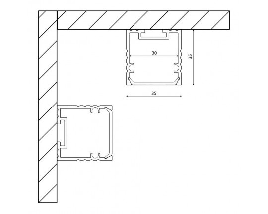 Профиль с рассеивателем SWG SF-3535 001763