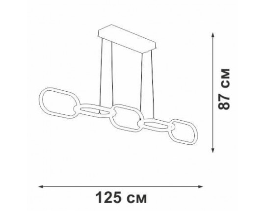 Подвесная светодиодная люстра Vitaluce V4695-0/5S