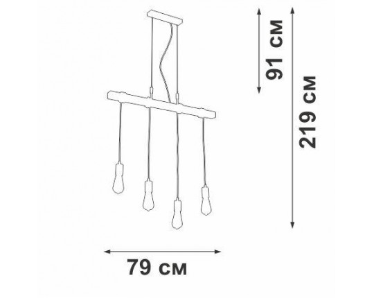 Подвесной светильник Vitaluce V47160-1/4S