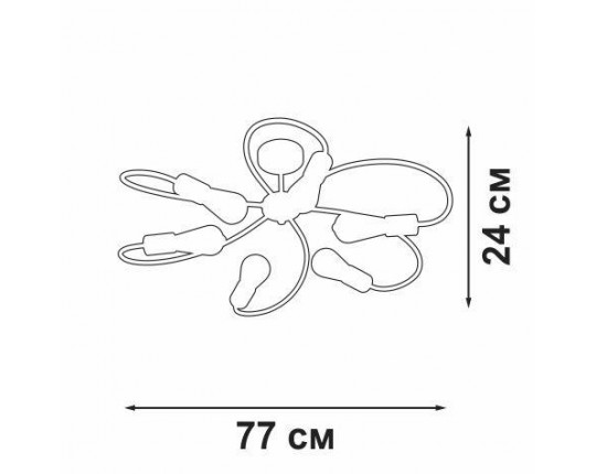 Потолочная люстра Vitaluce V3076-1/6PL