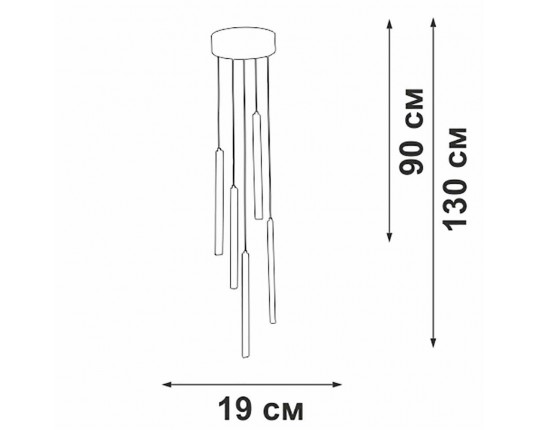 Подвесной светильник Vitaluce V3045-0/5S