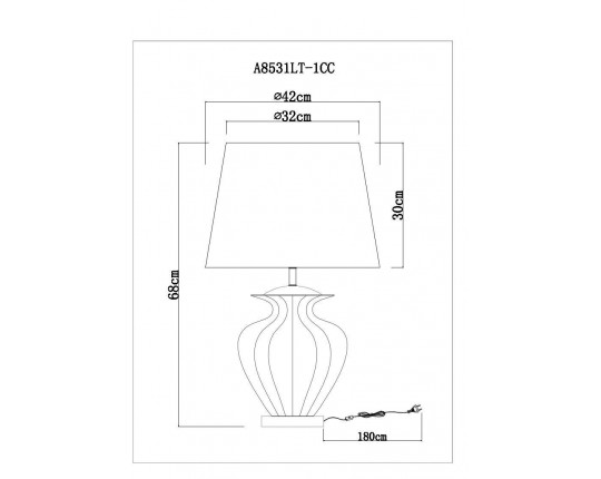 Настольная лампа Arte Lamp Sheldon A8531LT-1CC