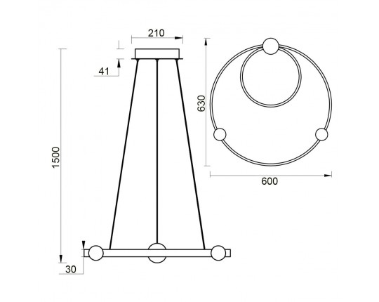 Подвесной светильник Vele Luce Atomo VL7252P12