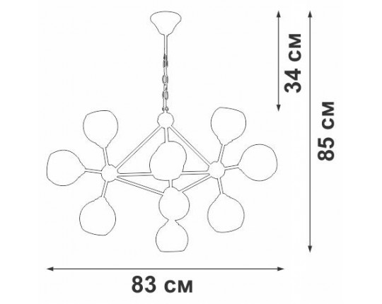 Подвесная люстра Vitaluce V43200-13/10