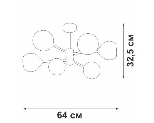 Потолочная люстра Vitaluce V39930-13/6PL