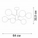 Потолочная люстра Vitaluce V39930-13/6PL