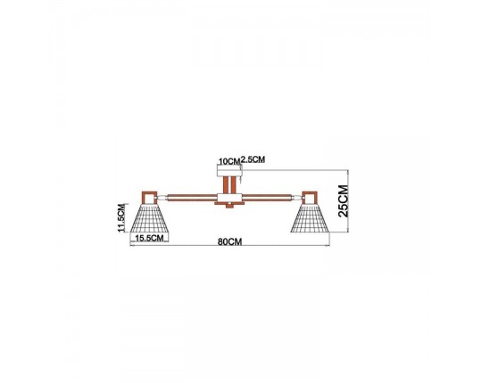 Потолочная люстра Arte Lamp Meleph A4096PL-5BR