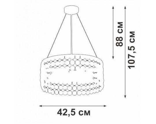 Подвесная люстра Vitaluce V5329-8/6S