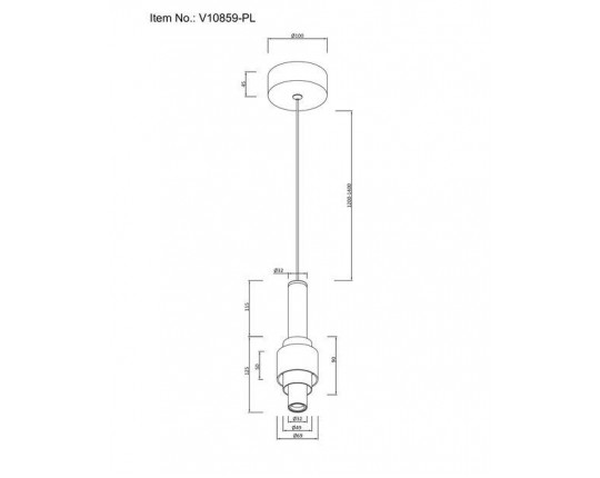 Подвесной светодиодный светильник Moderli Elsa V10859-PL