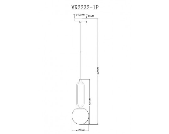 Подвесной светильник MyFar Pierre MR2232-1P