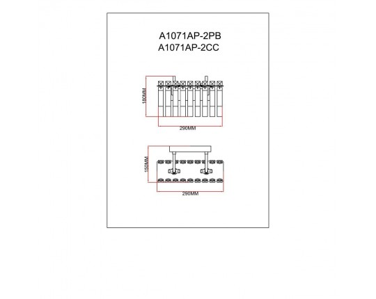 Настенный светильник Arte Lamp Mayotte A1071AP-2PB