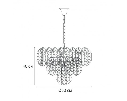 Подвесная люстра Arte Lamp Evelyn A4073LM-12PB