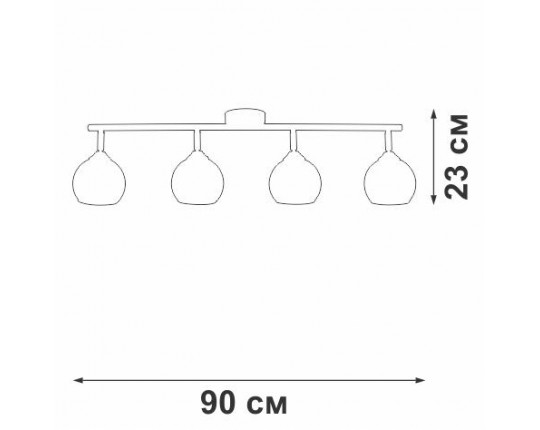Потолочная люстра Vitaluce V43130-13/4PL