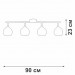 Потолочная люстра Vitaluce V43130-13/4PL