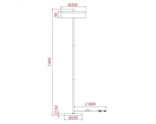 Торшер Arte Lamp Skat A7052PN-2BK