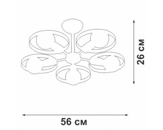 Потолочная люстра Vitaluce V4379-0/5PL