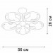 Потолочная люстра Vitaluce V4379-0/5PL