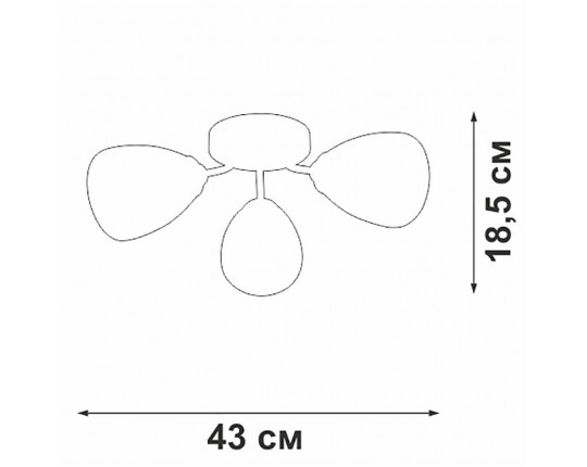 Потолочная люстра Vitaluce V3773-1/3PL