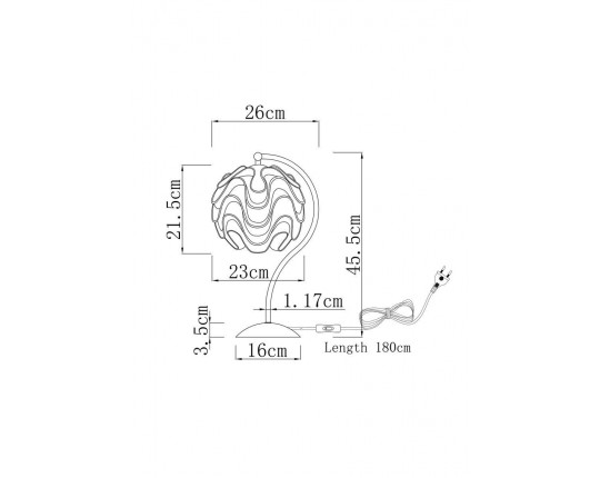 Настольная лампа Moderli Flake V11009-T