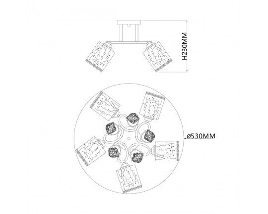 Потолочная люстра Escada Neulia 1118/5PL