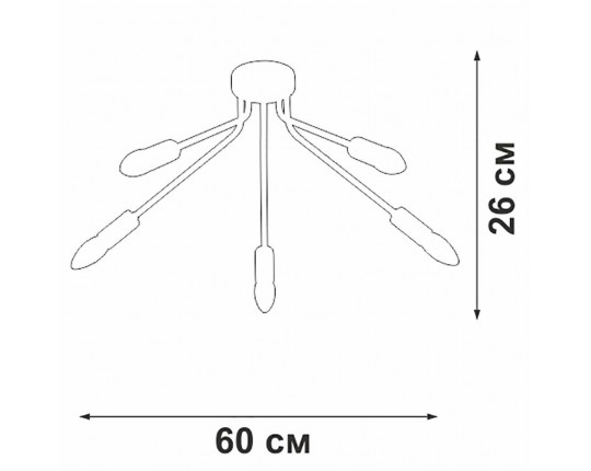 Потолочная люстра Vitaluce V3020-1/5PL