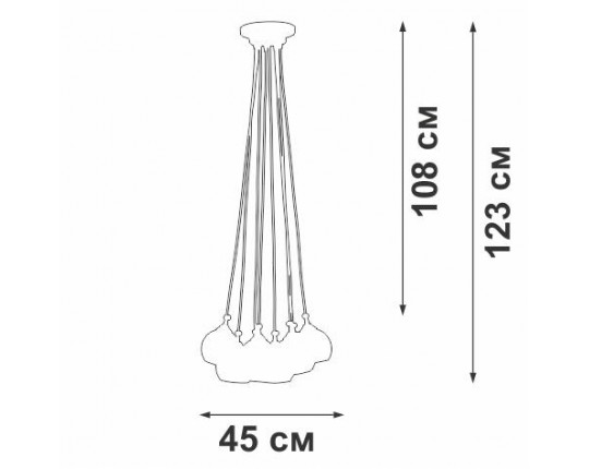 Подвесная люстра Vitaluce V42890-03/8PL