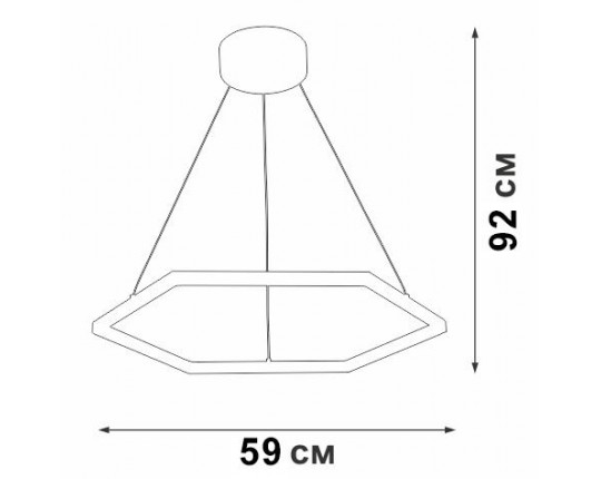 Подвесной светодиодный светильник Vitaluce V04605-03/1S