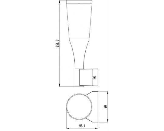 Уличный настенный светодиодный светильник Deko-Light Bessma 731083