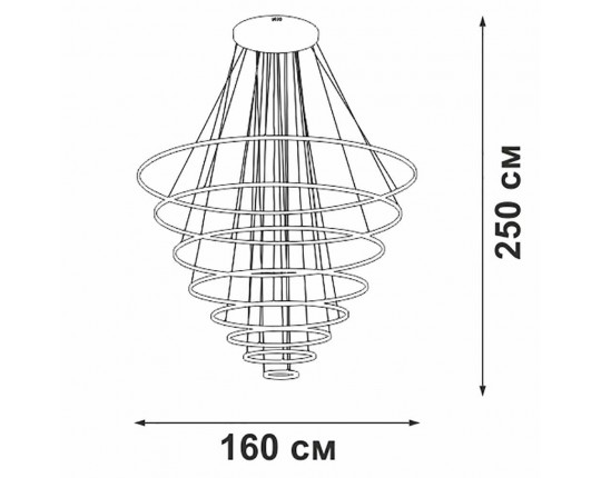 Подвесная люстра Vitaluce V4600-1/8S