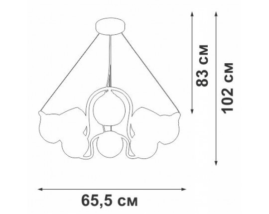 Подвесная люстра Vitaluce V4004-1/8S