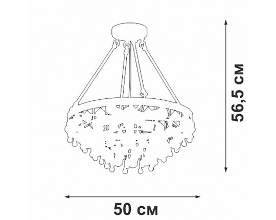 Подвесная люстра Vitaluce V5352-1/5S